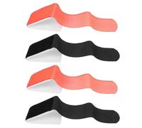 EXQUIMEUBLE 4 Pièces Sangles de Fixation pour Skis Attaches de Sangles de Ski en Nylon Réglables Maintien Renforcé Design Ergonomique Réutilisables