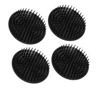 EXQUIMEUBLE 4pièces Brosse De Massage Chevelu Petite Nettoyant Et Masseur Pour Cheveux Exfoliant Sous Douche Léger Et Résistant