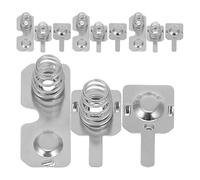 EXQUIMEUBLE 5 Ensembles de Ressorts de Compression en Acier Inoxydable Nickelé pour Conversion Positive et Négative, Contacts de Batterie AA, Installation Facile, Compatibles Compteurs de Gaz