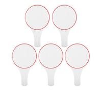 EXQUIMEUBLE 5 pièces Lot de Tableaux Effaçables à Sec Portables Planche de Score Blanche à Main pour Juges Vote et Évaluation Résistante et Facile à Nettoyer