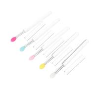 EXQUIMEUBLE 5 Pièces Pinceau à Silicone Transparent Applicateur de Brosse Polyvalente pour Gloss et Fard à Paupières Outil et Portable pour Parfait