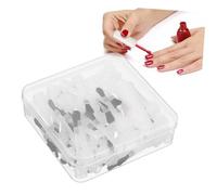 EXQUIMEUBLE 50pièces Lot De Brosses De Rechange Pour Flacon De Vernis à Ongles Jetables Pinceau Plat Pour Application Précise Répartition Uniforme Et Usage Professionnel Salon De Manucure