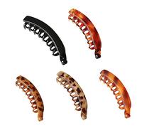 EXQUIMEUBLE 5pièces Lot De Pinces à Cheveux Banane Pour Filles Queue De Cheval Coiffure Sans Risque De Casse