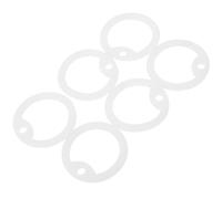EXQUIMEUBLE 6 Pièces Cache-étiquette en Silicone Vert Lumineux pour Chien, Anneau Protecteur Silencieux Qui Protège et Illumine la Médaille D'identification de Votre Animal
