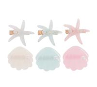 EXQUIMEUBLE 6 Pièces Set Sirène Étoile de Accessoires de Mignons pour Filles pour Fêtes et Célébrations