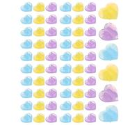 EXQUIMEUBLE 60 Pièces Perles à Rayons en Plastique de Cœur pour Roues de Vélo, Décor Créatif Léger et Sécurisant, pour Vélos Tout-Terrain sur Routes de Campagne