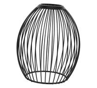EXQUIMEUBLE Abat Jour Noir Rétro avec Design Creux pour Luminaires Suspendus et Plafonniers Diamètre Supérieur Diamètre Inférieur Compatible avec Divers Styles de Décoration