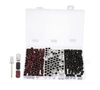 EXQUIMEUBLE Anneaux de Polissage pour Manucure 210 Pièces Taille Standard Anneaux à Clou Tête de Polissage pour Ongles Accessoires Nail Art Professionnels pour Soin des Ongles