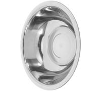 EXQUIMEUBLE Bassin Multifonction en Acier Inoxydable Argenté, Résistant la Rouille, Design Spacieux de 32cm pour Bain de Pied, Lavage du Visage et Lessive