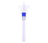 EXQUIMEUBLE Bâton Lumineux Étoile Tournante Bleu LED Baguette d'Encouragement pour Fête et Concert Accessoire Décoratif Léger et Portable pour Spectacles et Animations