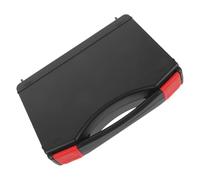 EXQUIMEUBLE Boîte à Outils Multifonction Noire Grand Espace de Rangement en Plastique Expérience Utilisateur Optimisée pour Usage Électrique et Mobile