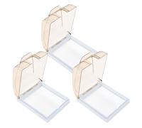 EXQUIMEUBLE Boîte de Protection Murale Étanche Autocollante en PC Blanc pour Prise Type 86, Pack de 3, Design Adhésif Cuisine et Chambre