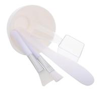 EXQUIMEUBLE Bol Silicone Pour Masques Faciaux Plat Mélangeur Beauté Accessoire Soin Visage Kit Diy Applicateur