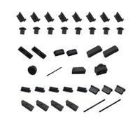 EXQUIMEUBLE Bouchon de Port USB Noir 40 Pièces en Silicone pour Carte Mère | Empêche les Corps Étrangers et L’oxydation, Installation Facile, Recyclable, pour Interfaces D’ordinateur DIY Style Aléatoire