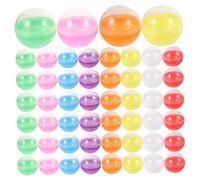 EXQUIMEUBLE Boules en Plastique Transparentes Semi-transparentes 45 Mm 80 Pcs Capsules Recharge Distributeur Automatique Contenants DIY Présents Fêtes Rangement Matériel Pvc Robuste