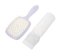 EXQUIMEUBLE Brosse à Cheveux Démêlante Avec Design Troué Peigne Anti-nœuds Pour Cheveux Mouillés Bouclés Ou Raides Avec Marquages De Contrôle De Force Pour Coiffage Douceur Et Rapide