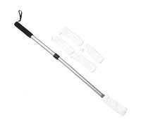 EXQUIMEUBLE Brosse de Nettoyage en Silicone pour Interstices des Orteils avec Manche Long Réglable, Tête Rotative Flexible, Élimine la Saleté et Peaux Mortes