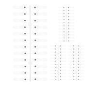 EXQUIMEUBLE Cartes D'entraînement pour Nail Art Magnétiques 96 Pièces en Plastique Léger pour Affichage des Couleurs, pour Usage Professionnel et Enseignement