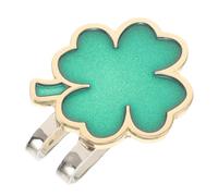 EXQUIMEUBLE Clip Marqueur de Balle de Golf en Fer de Trèfle pour Chapeaux, Portable, Accessoire Stylé pour Parcours de Golf et Fête Saint-Patrick