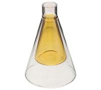 EXQUIMEUBLE Diffuseur de Parfum Capacité Claire en Verre Transparent Double Paroi 90ml et Bien-être et Compatibilité Étendue pour Usage Domestique