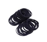 EXQUIMEUBLE Élastiques à Cheveux Noirs Haute Élasticité sans Métal Attaches Durables pour Queue de Cheval Sport et Variées Adultes Garçon Fille