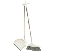 EXQUIMEUBLE Ensemble Balai et Pelle Maison, Balai Robuste et Pelle à Poussière Ergonomique, Kit de Nettoyage 2 Pièces Léger et Solide, pour Bureau et Intérieur