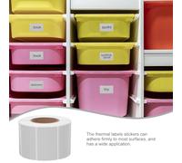 EXQUIMEUBLE Étiquettes Thermiques Autocollantes 50X30 MM Gris Papier Étiquette Thermique Multifonction Rouleau d'Étiquettes Adhésives Colorées pour Adresse Expédition et Prix Usage Bureau