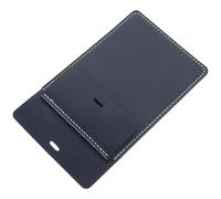 EXQUIMEUBLE Étui à Stylos en Cuir Bleu, Organiseur de Poche Multifonction pour Blouse de Laboratoire, Trousse Porte-stylo Légère et Portable Compatible Stylos, Crayons et Marqueurs,