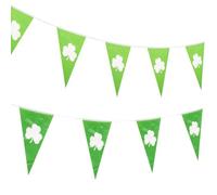 EXQUIMEUBLE Guirlande Suspendue de Trèfle Vert pour Décoration Saint Patrick, Facile à Utiliser, en PE, 2 Sets pour Portes et Fêtes Festives