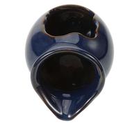 EXQUIMEUBLE Jarre Décorative en Céramique pour Aquarium et Bassin, Bleu | Installation Facile, Usage en Fontaine Diy, Pièce Décorative Multiusage pour Jardin Arrière
