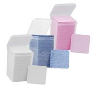 EXQUIMEUBLE Lingettes Nettoyantes Colle Faux Cils 600 Pièces 3 Flacons Blanc, Rose, Bleu Essuie-bouteille Dissolvant pour Extensions de Cils Usage Professionnel et Voyage