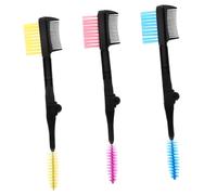 EXQUIMEUBLE Lot De 3 Peignes À Sourcils Tendance Eye-Liner Festonné Cils Pour Sourcils Marron Clair Autocollant Pour Sourcils Pochoir Kits De Pour Sourcils Brosse