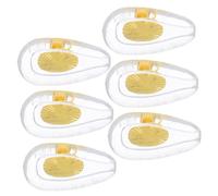 EXQUIMEUBLE Lot de 6 Paires de Plaquettes Nasales Antidérapantes en Silicone et pour Lunettes Coussins d'Air Confortable et Respirant Accessoires de Remplacement
