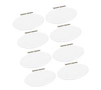 EXQUIMEUBLE Lot de 8 Couvercles Ronds en Pp Blanc pour Plafond, Cache Plafonnier Polyvalent avec Design Moderne, pour Maison et Bureau
