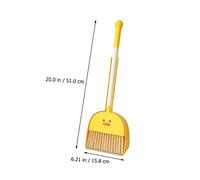 EXQUIMEUBLE Mini Balayette et Pelle à Poussière pour Garçon Fille Outil de Ménage Ludique et Balai Compact Cartoon pour Apprentissage des Tâches Ménagères