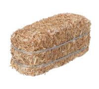 EXQUIMEUBLE Mini Botte de Foin Décorative Miniature en Paille Artisanale pour Décoration Rustique, Ambiance Western, Accessoire pour Maison de Poupée, Diorama et Décor Automnal, Texture