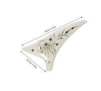 EXQUIMEUBLE Ocarina Céramique Alto pour Débutants Instrument de Musique Portable Uniforme et Agréable Adapté Adultes