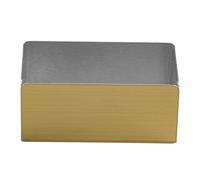 EXQUIMEUBLE Organisateur Élégant Acier Inoxydable pour Sachets De Thé Et Sucre Boîte De Rangement Compacte pour Bureau Voyage Et Cuisine Accessoire Décoratif Pratique