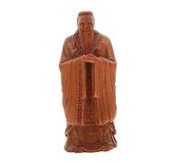 EXQUIMEUBLE Ornement de Confucius Sculpté Vintage Figurine Délicate pour Bureau et Décoration Intérieure Compact et Stable Accessoire Unique pour Maison et Bureau