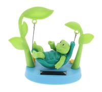 EXQUIMEUBLE Ornement de Tableau de Bord Solaire Forme de Tortue Dansante Figurine Animée Mignonne pour Décoration Facile à Installer