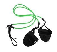 EXQUIMEUBLE Pagaie de Natation pour L'entraînement la Natation en TPE Vert Poignées Confortables Design Portable pour Entraînement au Crawl à Domicile