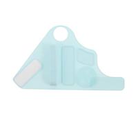 EXQUIMEUBLE Palette De Mélange De Maquillage Silicone Avec Dragonne Ajustable Et Rangement Pour Pinceaux Outil Portable Pour Artistes Maquilleurs
