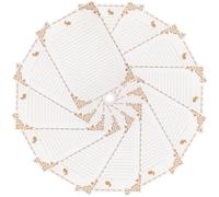 EXQUIMEUBLE Papier à Lettres Rétro A4 50 Feuilles en Papier Kraft Blanc Ligné Lisse et Pratique pour Annonces et Écriture de Paroles