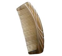 EXQUIMEUBLE Peigne De Massage En Corne De Bœuf 17 Cm Outil De Grattage Gua Sha Pour Massage Du Cuir Chevelu Détente Et Soins Personnels