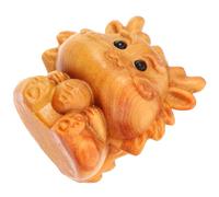 EXQUIMEUBLE Petit Pendentif Dragon en Bois Sculpté Mini Figurine Décorative pour Bijoux Soi-Même Accessoire Artisanal Solide Charme Dragon pour Collier et Bracelet Présent Créatif 2024