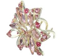 EXQUIMEUBLE Petites Pinces à Cheveux Strass en Métal Léger, Mini Pince Facile à Ouvrir et Fermer, Accessoires pour Cheveux Femme Adaptés aux Performances L'école