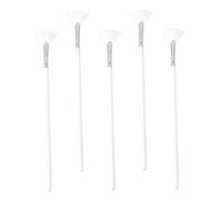 EXQUIMEUBLE Pinceaux en Nylon pour Masque Facial Lot de 5 Brosse Éventail Douce Outils de Beauté Pratiques Accessoires de Soins Peau