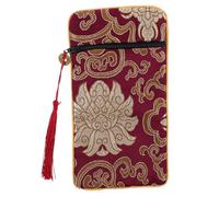 EXQUIMEUBLE Pochette Brocart avec Fermeture Éclair pour Textes Sacrés Et Petits Bijoux Décoratif pour Rangement Et Élégance Vintage Et Multifonctionnelle