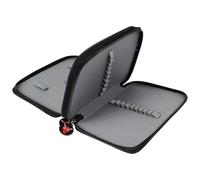 EXQUIMEUBLE Pochette de Rangement pour Manucure Noire N°1, Porte-Outils Nail Art Compact pour 35 Stylos, Paquet Pratique et Léger pour Fournitures Salon de Manucure, Trousse Portable