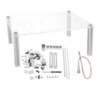 EXQUIMEUBLE Rack Support Transparent pour Carte Mère Micro ATX/Itx, Châssis Ouvert Base Stable Antichute, Conçu pour Montage et Test de Composants Boîtier PC Gaming à Monter Soi-Même